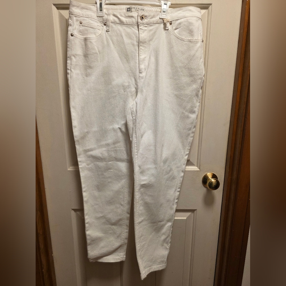 Anne Klein High Rise Skinny Jeans Size 12 New - Picture 3 of 10